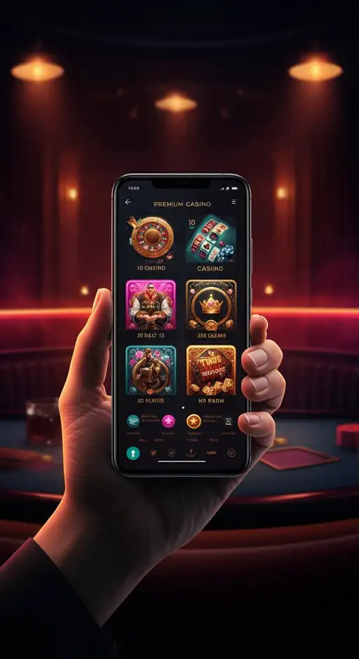 Overzicht van de Vipzino Casino homepage met diverse gokautomaten, live dealer tafels en promotionele banners, geoptimaliseerd voor online entertainment.